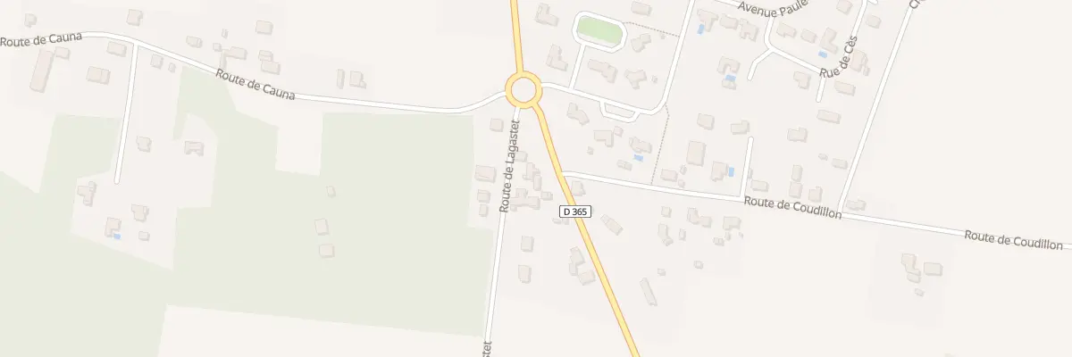 Plan du 400 Rte de Saint-sever à Aurice