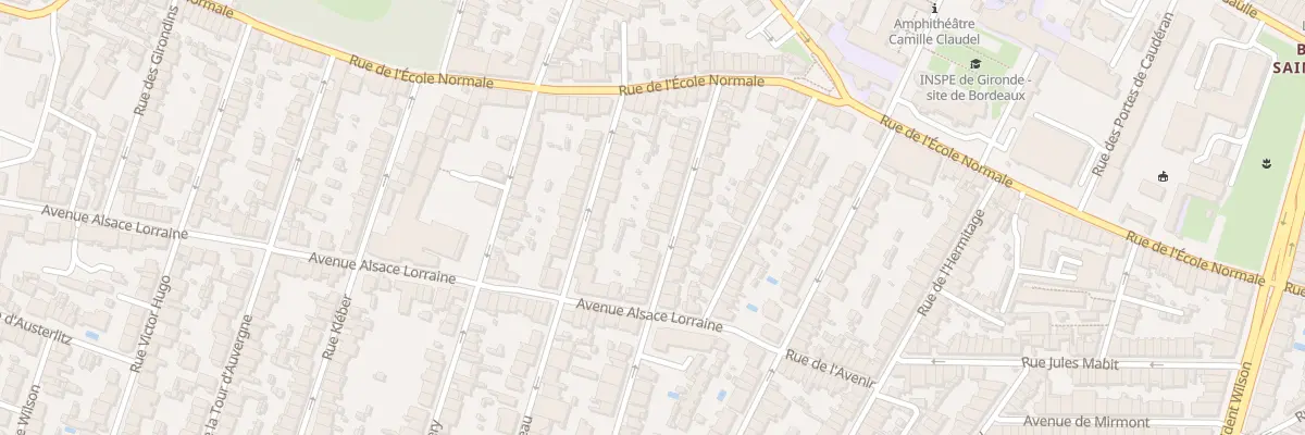 Plan du 27 Rue Hoche à Bordeaux