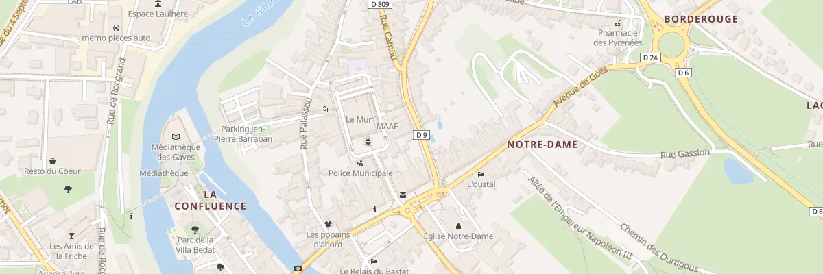 Plan du 1 Rue Camou à Oloron-Sainte-Marie