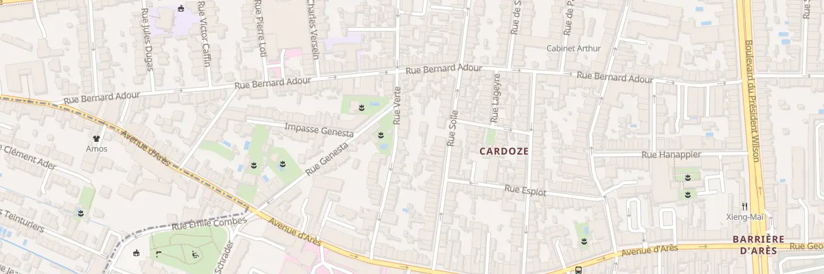 Plan du 54 Rue Verte à Bordeaux