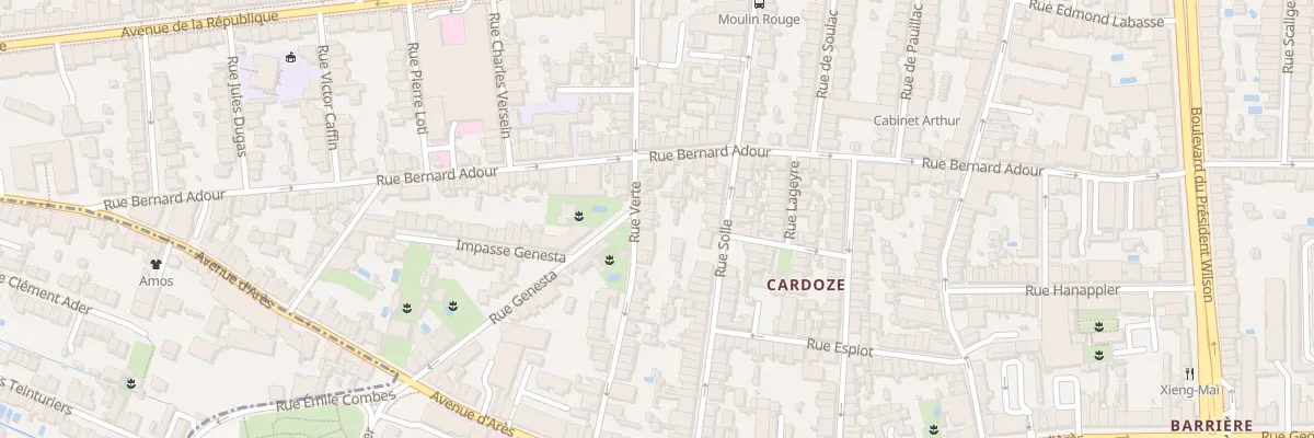 Plan du 44 Rue Verte à Bordeaux