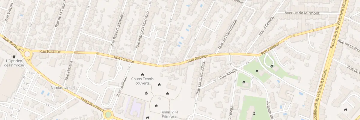 Plan du 85 Rue Pasteur à Bordeaux