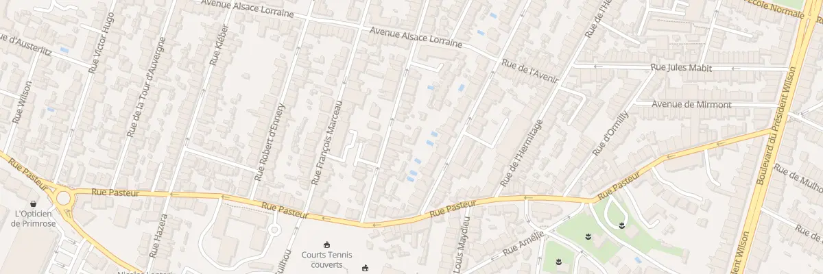 Plan du 66 Rue Hoche à Bordeaux
