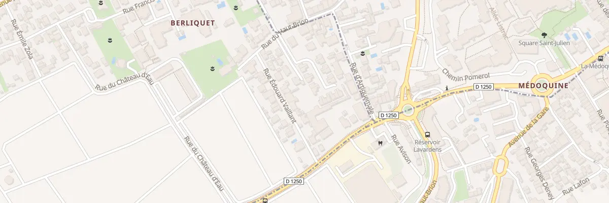 Plan du 10 Rue Edouard Vaillant à Pessac