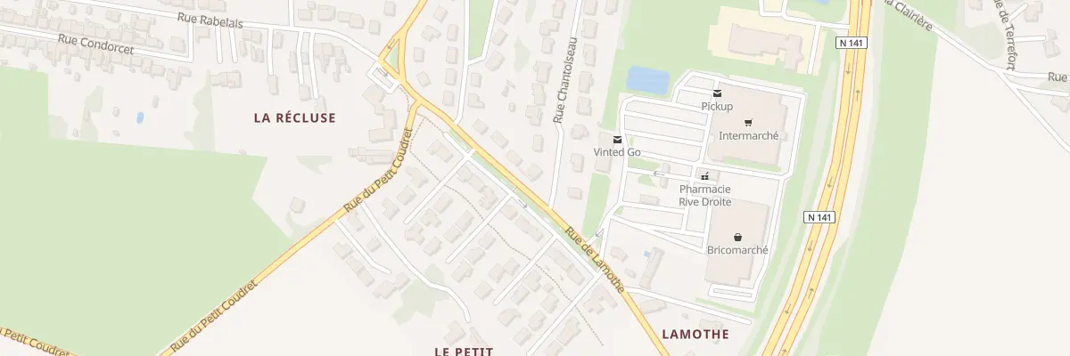 Plan du 7 Rue de Lamothe à Saintes