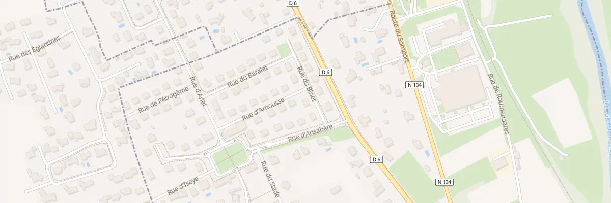 Plan du 3 Rue du Binet à Gurmençon