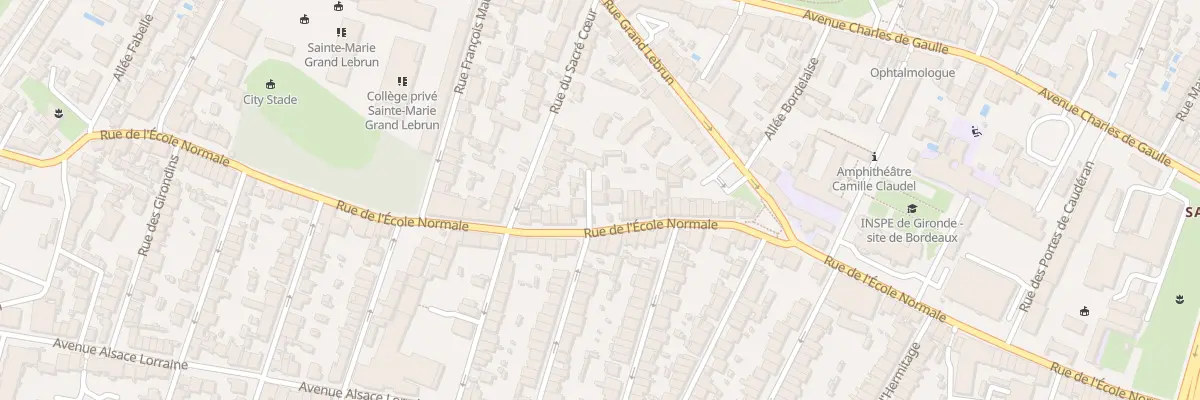 Plan du 89 Rue de l’École Normale à Bordeaux