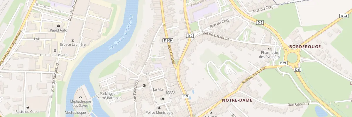 Plan du 20 Rue Camou à Oloron-Sainte-Marie