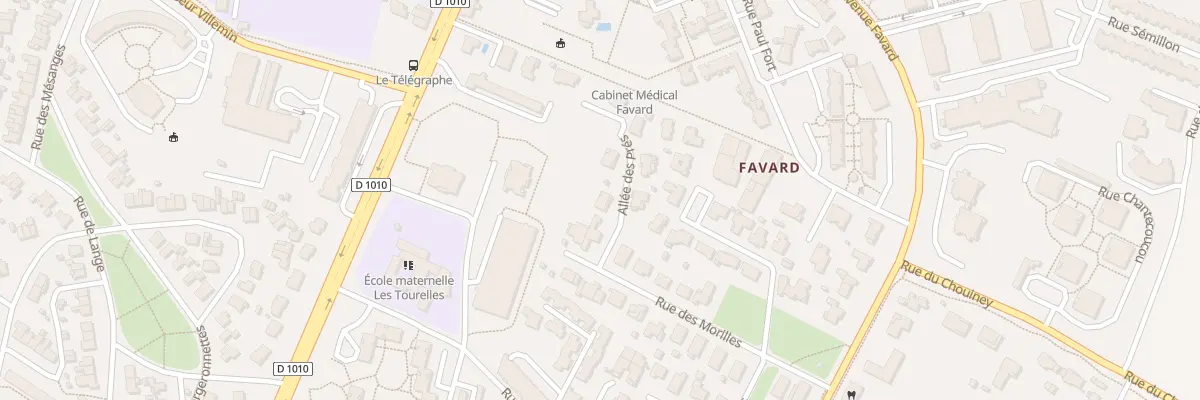 Plan du 10 Rue du Pre Favard à Gradignan