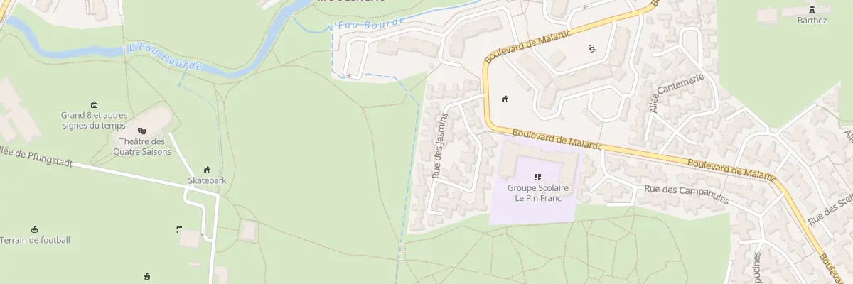 Plan du 16 Rue des Jasmins à Gradignan