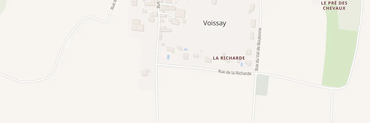 Plan du 3 Rue de la Richarde à Voissay
