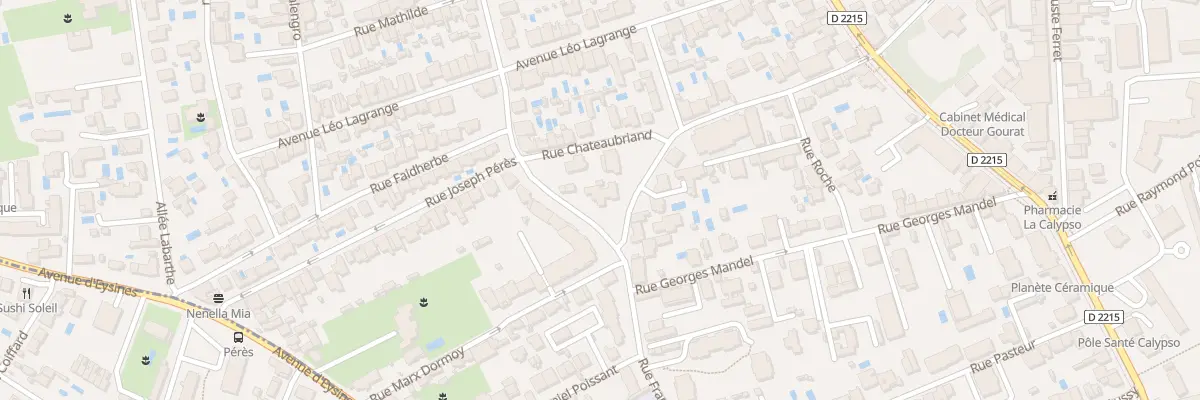 Plan du 11 Rue Francis de Pressense au Bouscat