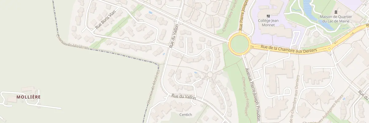 Plan du 6 Sq Charles Delescluze à Angers