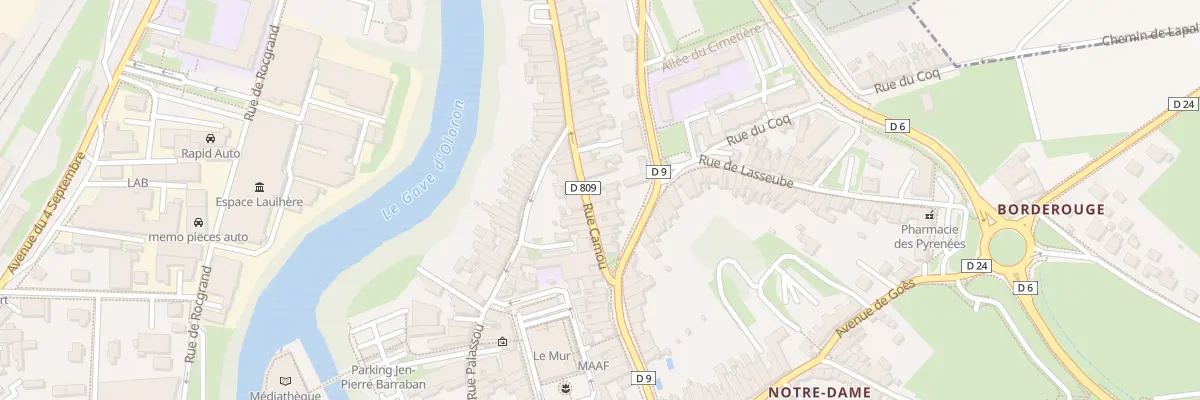 Plan du 30 Rue Camou à Oloron-Sainte-Marie