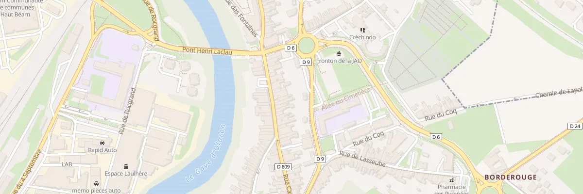 Plan du 60 Rue Camou à Oloron-Sainte-Marie