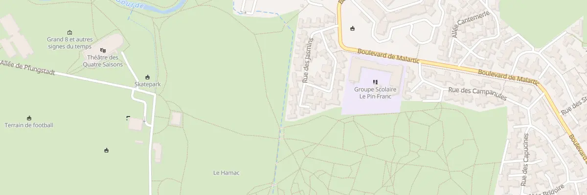 Plan du 24 Rue des Jasmins à Gradignan