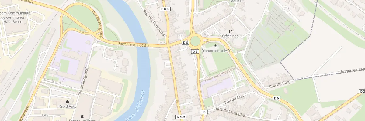 Plan du 66 Rue Camou à Oloron-Sainte-Marie