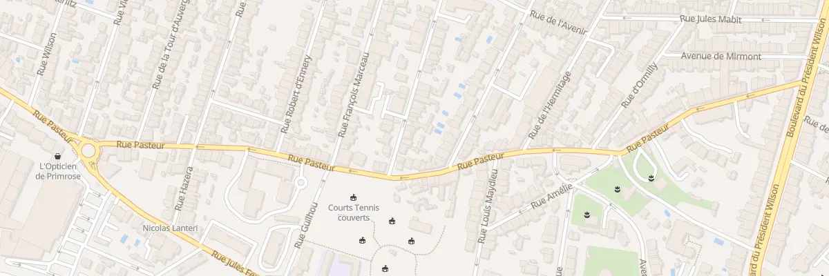 Plan du 86 Rue Hoche à Bordeaux