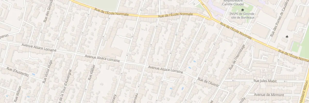 Plan du 28 Rue François Marceau à Bordeaux