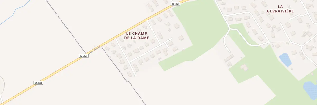 Plan du 13 Le Champ de la Dame à La Lande-Patry