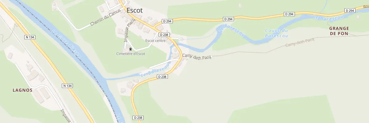 Plan du 8 Rue de Labuchoa à Escot
