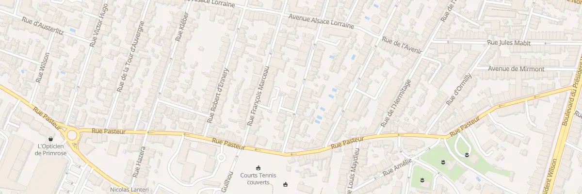 Plan du 75 Rue Hoche à Bordeaux