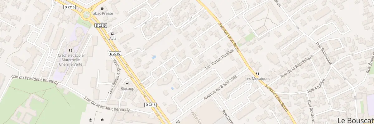 Plan du 293 Av de la Liberation au Bouscat
