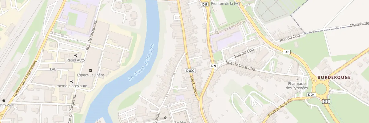 Plan du 33 Rue Camou à Oloron-Sainte-Marie