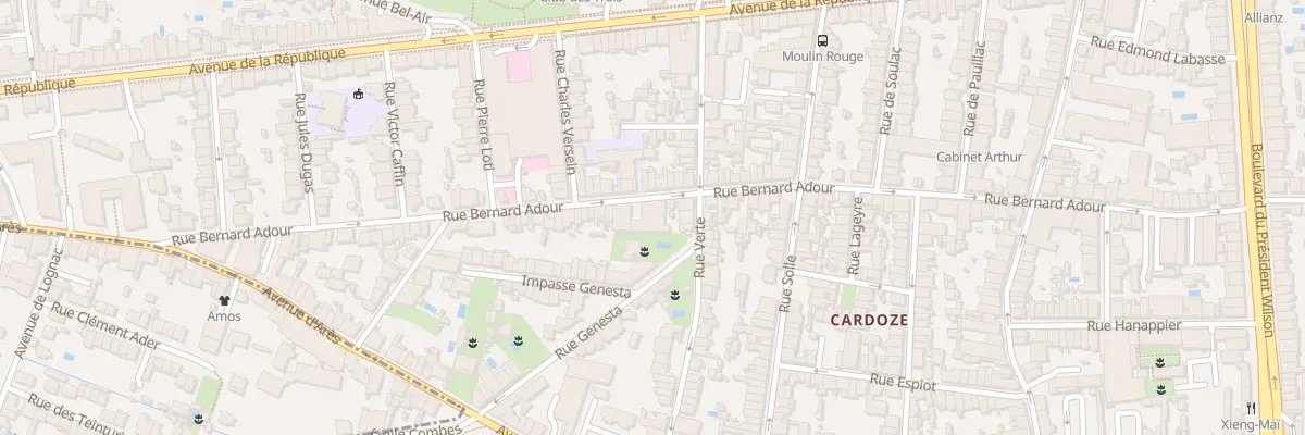Plan du 112 Rue Bernard Adour à Bordeaux
