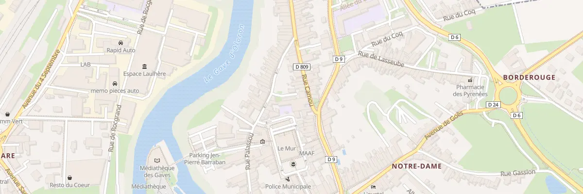 Plan du 23 Rue Camou à Oloron-Sainte-Marie