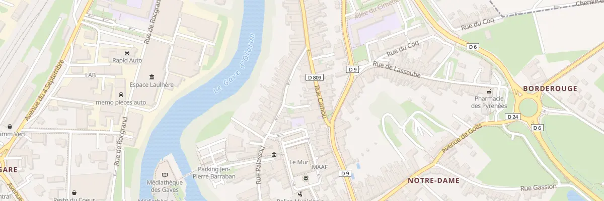 Plan du 25B Rue Camou à Oloron-Sainte-Marie