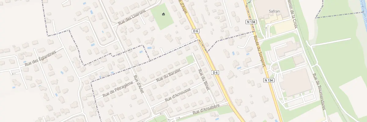 Plan du 2 Rue du Baralet à Gurmençon