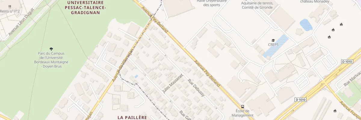 Plan du 33 Rue Debussy à Talence