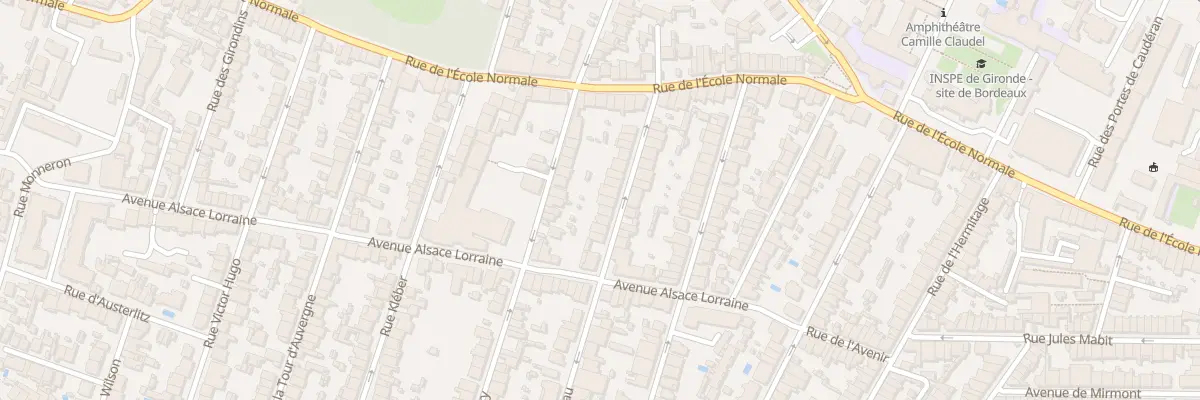 Plan du 19 Rue François Marceau à Bordeaux