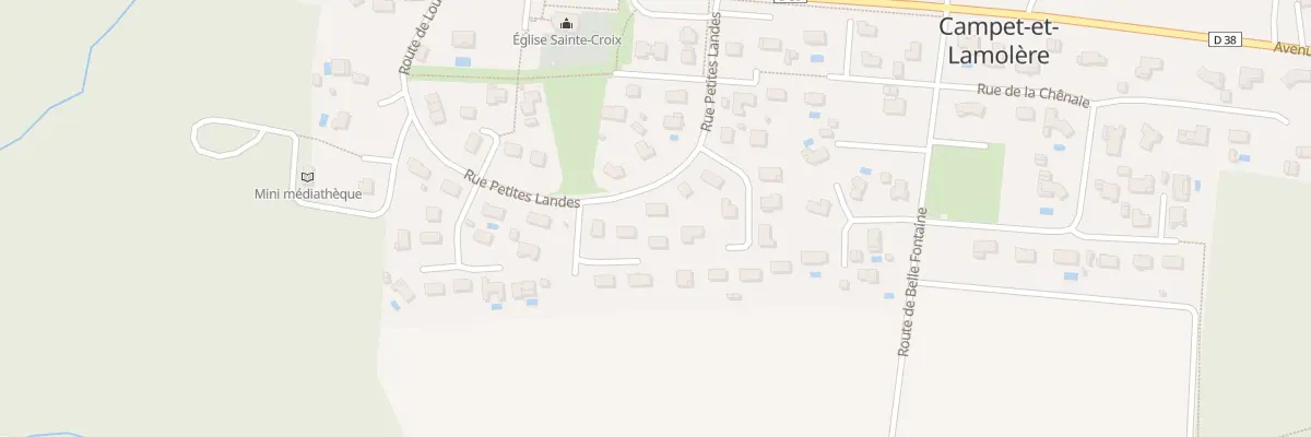 Plan du 155 Rue Petites Landes à Campet-et-Lamolère