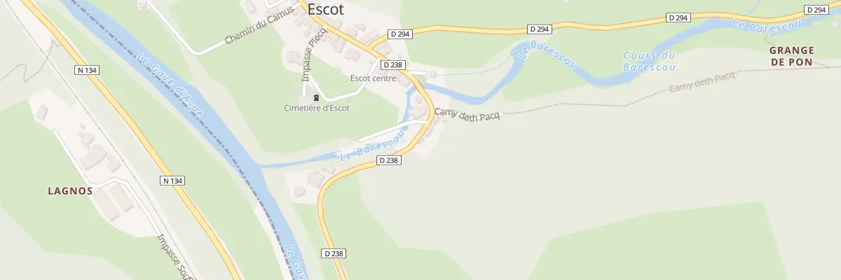 Plan du 2 Rue de Labuchoa à Escot