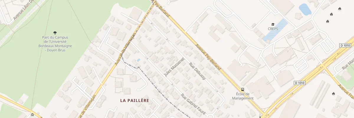 Plan du 28 Rue Debussy à Talence