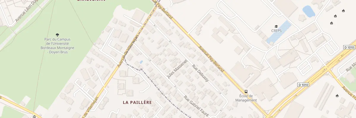 Plan du 30 Rue Debussy à Talence