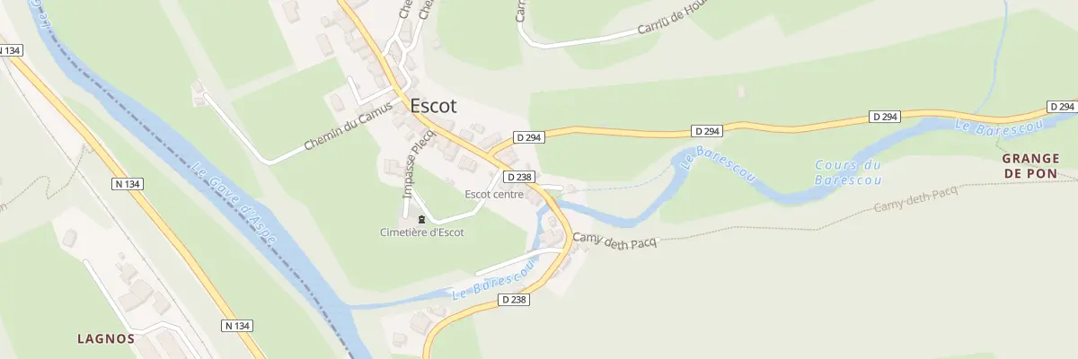 Plan du 5012 Village à Escot