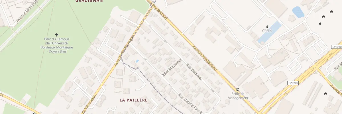 Plan du 32 Rue Debussy à Talence