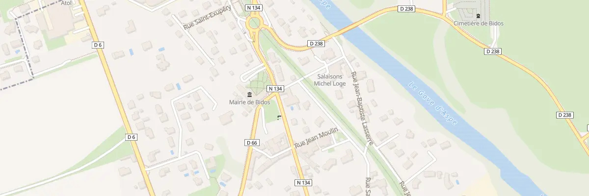 Plan du 2 Rue de l’Abbe Menjou à Bidos