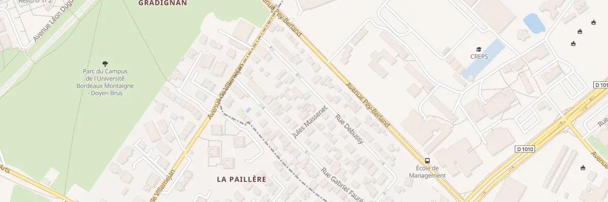 Plan du 34 Rue Debussy à Talence