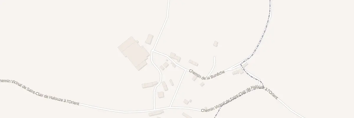 Plan du 248 La Buneche à Saint-Clair-de-Halouze