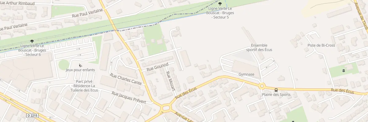 Plan du 20 Rue Gounod au Bouscat