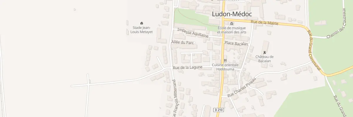 Plan du 43 Rue François Mitterrand à Ludon-Médoc