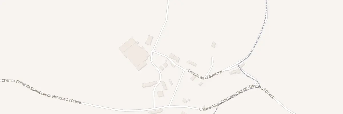 Plan du 247 La Buneche à Saint-Clair-de-Halouze