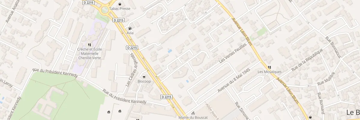Plan du 295 Av de la Liberation au Bouscat