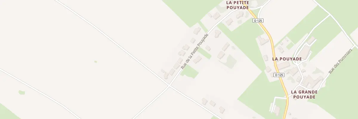 Plan du 14 Rue de la Petite Pouyade à Berneuil