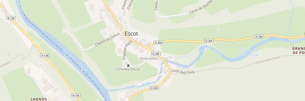 Plan du 5535 Village à Escot
