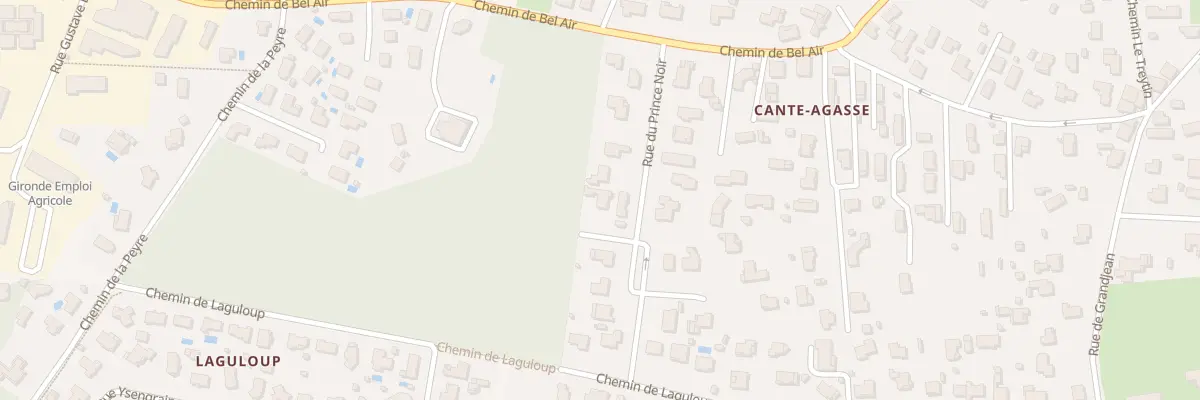Plan du 2 All des Pins à Léognan